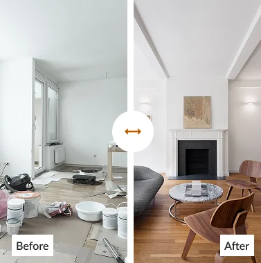 Before and After Apartment Renovation