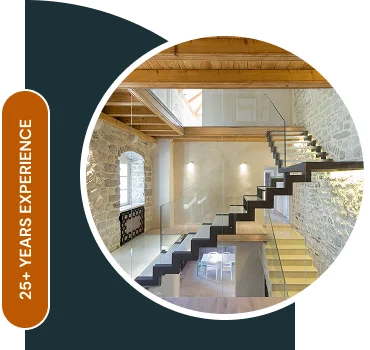 Modern Interior with Floating stairs