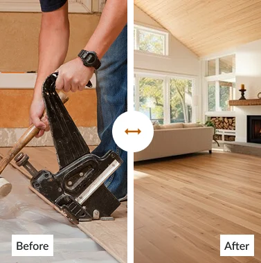 Before and After Flooring