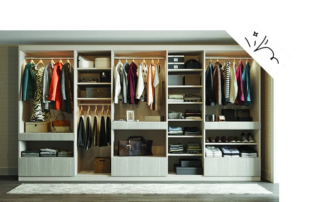 Custom Wrdrobe Interior with Drawers