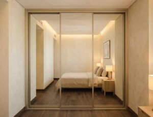 built in wardrobe mirrored doors dubai apartment
